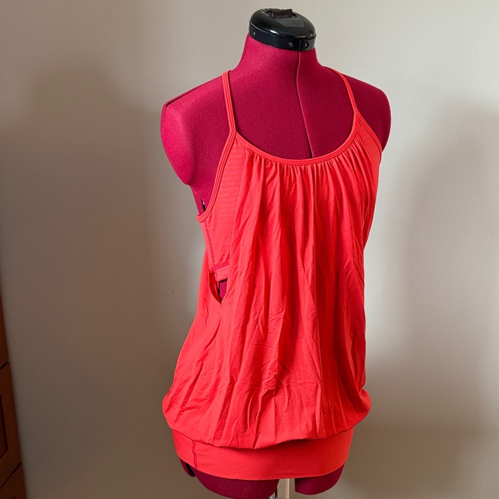 vintage lululemon athletica y2k Coral Red Strappy Camisole